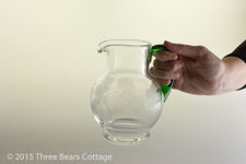 Small Carafe with Green Handle