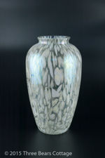 Iridescent Royal Brierley Studio Glass Vase