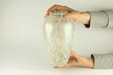 Iridescent Royal Brierley Studio Glass Vase