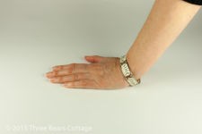 David Andersen Wave Bracelet in Sterling Silver and White Enamel