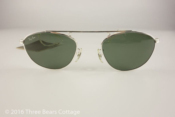 Ray-Ban USA Bausch & Lomb Small Silver Frame Caravan Sunglasses at