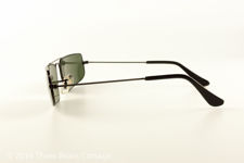 Ray-Ban USA Bausch & Lomb Black Rim "Fugitive" Sunglasses
