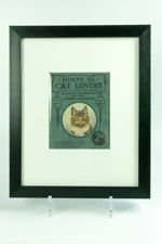 Framed Hints To Cat Lovers from 1927