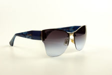 Miu Miu Blue Tortoiseshell Cats Eye Sunglasses 