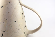 Large Grey and White Studio Pottery Teapot