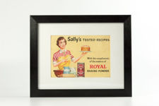 Framed "Sally's Tested Recipes" Booklet from the 1950s