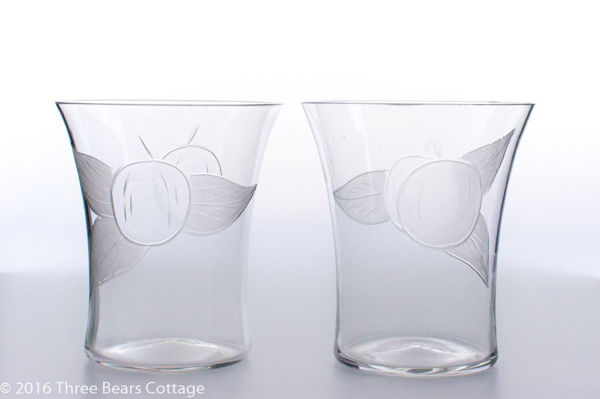 Etched Glass Tumblers