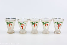 Hand Painted Frosted Shot Glasses