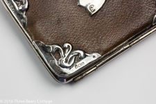 Edwardian Leather Wallet with Silver Mounts