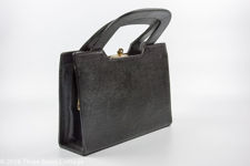 Elbief Black Leather Handbag