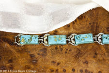 Coro Turquoise Blue Lucite Bracelet