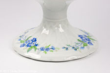 André Giraud Limoges Blue and White Porcelain Pedestal Bowl