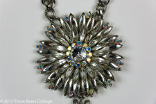 Butler & Wilson Crystal Flower Pendant Necklace