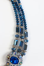 Butler & Wilson Royal Blue Crystal Necklace