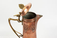 Art Nouveau Copper & Brass Claret Jug Trophy