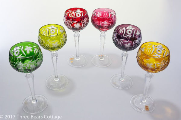 Nachtmann Traube Coloured Crystal Wine Glasses