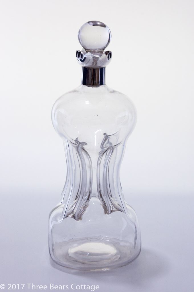 Hukin and Heath Silver Mounted Glass Decanter at 3bc Vintage Shop