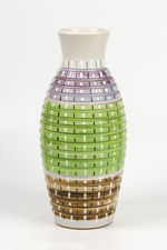 Denby Burlington Rainbow Skittle Vase