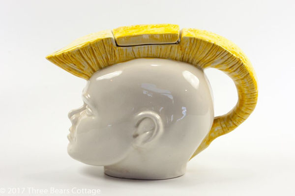 Swineside Ceramics Mohican Punk Rocker Teapot