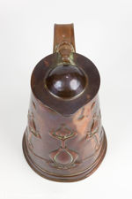 Joseph Sankey & Sons Art Nouveau Copper Lidded Pot