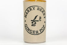 Harry Berry Stoneware Ginger Pop Bottle