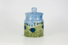 Price & Kensington Blue Sheep Design Storage Jar With Lid