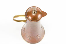 WMF Art Nouveau Copper and Brass Wine Jug