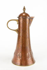 WMF Art Nouveau Copper and Brass Wine Jug