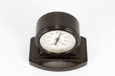 Rototherm Brown Bakelite Dual Scale Desk Thermometer