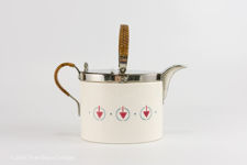 WMF Wächtersbach Art Deco Jugendstil Teapot with Red Arrow Design