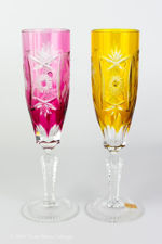 Nachtmann Traube Coloured Lead Crystal Champagne Flutes