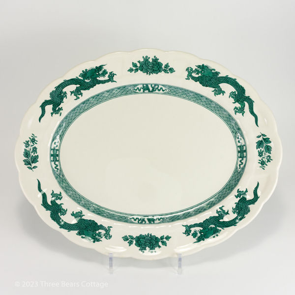 Main view of Booths of Staffordshire 1920s "Green Dragon" Platter