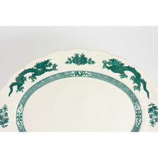 Close-up of Booths of Staffordshire 1920s "Green Dragon" Platter