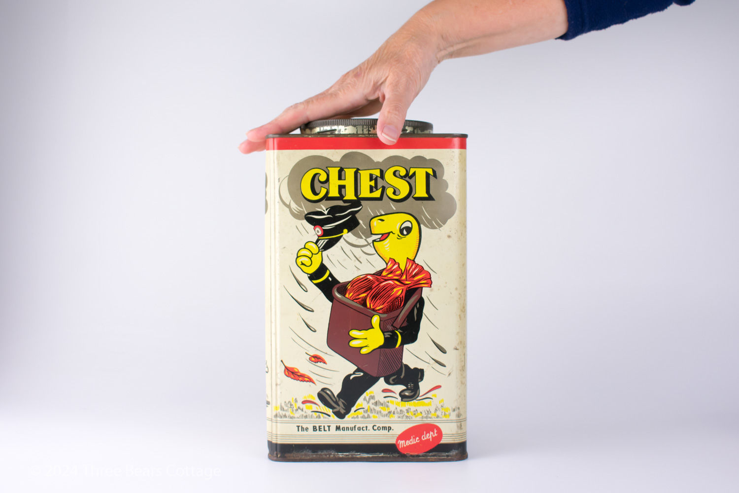 Large Chest Brand Cough Sweets Tin