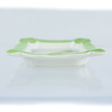 Right profile view of Haviland Limoges Porcelain Ashtray