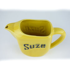 Overhead view of a Yellow Moulin des Loups Suze Jug