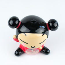 Top down view of Pucca Korean cartoon character alarm clock